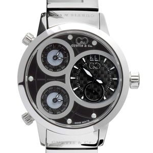 Curtis and Co Big Time World stainless steel watch